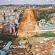Kibera, next to new housing developments in central Nairobi.